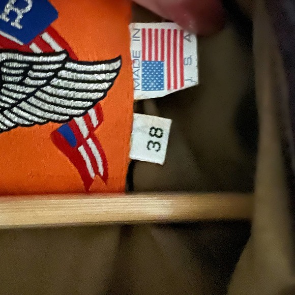 Vintage Cooper A-2 Bomber Flight Jacket US Military Leather Made in USA 38 - Picture 7 of 7